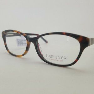 Designer Eyeglasses Frames WT-FM13048 Brown Pattern 55-15-140